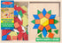Melissa & Doug Wooden Classic Toy Pattern Blocks and Boards - 120 Solid Wood Shapes, 5 Double-Sided Panels,