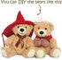 Teddy Bears Bulk 5 Packs Plush Stuffed Animals Gift for Kid Girlfriend, 13.5 Inches for Christmas Valentine’s Day