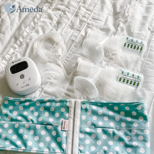 Ameda 30mm, 2 Count, Mya Breast Pump Replacement Flanges Comfort Fit Angled Flange