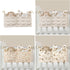 QEFVVOMM Cribs Storage Bag Baby Bedside Hanging Storage Bag for Drool Bibs Diaper Multifunctional Hanging Pocket Cotton