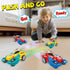 3-4, 2 Pack 3 4 5 6 3+ Dinosaur Monster Truck Toys for Ages Collision Transforming Toys Cars, Push and Go Vehicles Kids