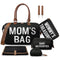printe 6pcs Large Diaper Bag Tote with Changing Pad & 2 Organized