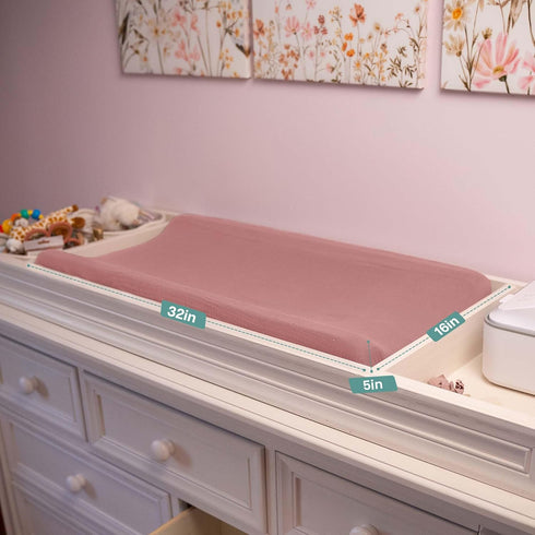 4 Pack 16x32x5 inches 360 Mi Flor Muslin Changing Pad Cover Ultra Soft CPC Certified Baby Changing Table Cover