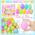 100Pcs 2.4" SevenQ Plastic Easter Eggs Fillable, Empty Colorful and Golden Eggs for Easter Basket Stuffers Gifts