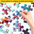 WSCXSC 6 Pack 24 Hummingbird Large Piece Puzzle for Seniors Paper Dementia Puzzles for Elderly Adults Easy Puzzle