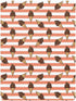 Jynexis 52x28 Ice Cream Orange Pattern Baby Crib Sheets, Cotton Fitted Crib Sheet, Soft Breathable, Fits Standard