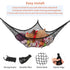 LXUNYI Jumbo Stuffed Animal Hammock, Mesh Toy Storage Net Holder for Kids, 84 Inch Black Organizer for Bedroom