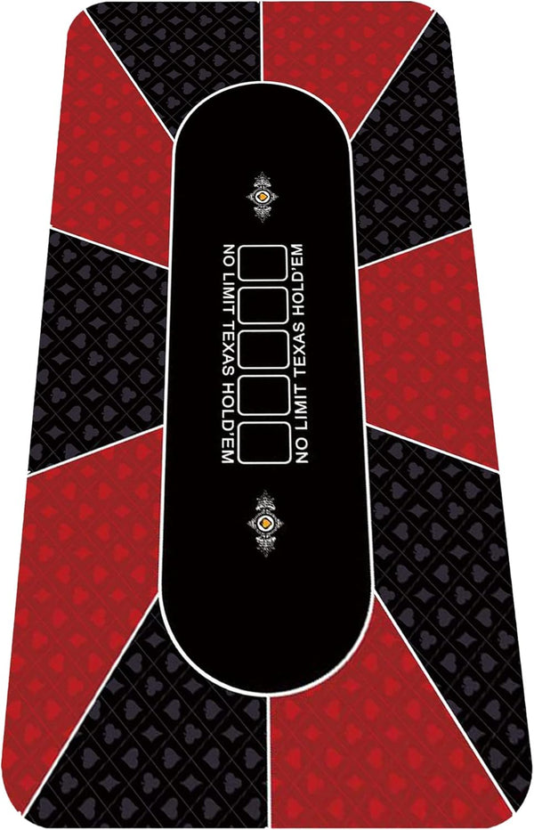 nuveti Poker Mat - 55 x 28inch Non-Slip Poker Table Game Mat