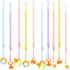 Nuanchu 10 Pcs Toy Straps for Baby, Silicone Set Pacifier Clip, Applies