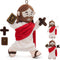 Yelakey Jesus Plush Doll with Jointed Skeleton Jesus Plushie 13.4" Poseable Jesus