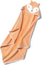 Cloud Island ANGIEHAIE Plush Terry 100% Cotton Baby Fox Hooded Towel - Orange (30"x30")