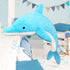MorisMos 55" Giant Blue Dolphin Stuffed Animal Plush Toy - Soft Marine Gifts for Kids