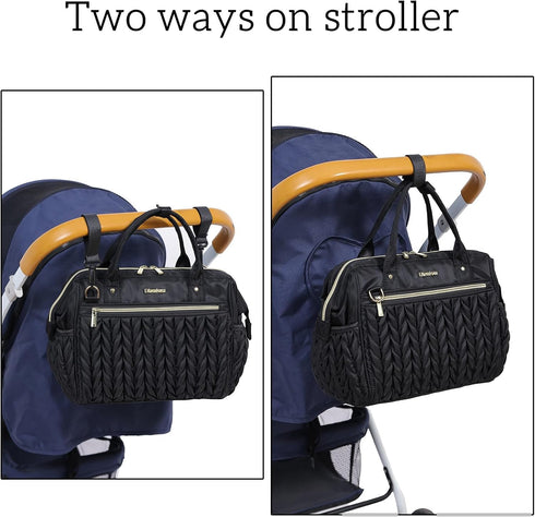 BHAFEM Backpack Small Diaper Bag Tote Crossbody, Medium Baby Bag Convertible for Women Diaper Purse