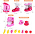 FANELEQU Set,Coffee Set Kitchen Appliances Toy,Kids Kitchen Pretend Accessories Play Maker Machine,Blender,Mixer