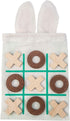Tender Leaf Toys Wooden Tic Tac Toe Game with Bunny Drawstring Bag - Travel Board Game for Kids & Adults - Age 3+