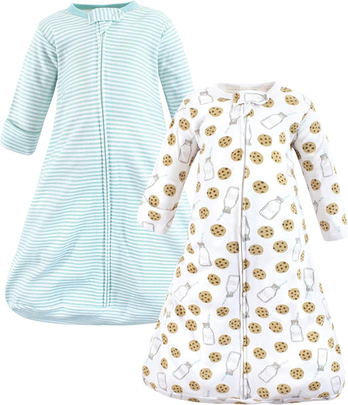 Hudson Baby Unisex Baby Cotton Long-Sleeve Wearable Sleeping Bag, Sack, Blanket