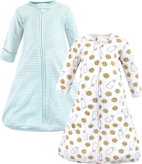 Hudson Baby Unisex Baby Cotton Long-Sleeve Wearable Sleeping Bag, Sack, Blanket