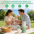 PeacefulHues 360 24 2pcs 10oz Portable Breast Milk Cooler with Total Cooling for Hours Outdoor Breastmilk Chiller