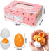 HANSGO Play Food Sets for Kids Kitchen, 6PCS Wooden Toy Food for Pretend Play Cooking DIY Early Development Skills