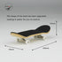 Professional Wood Finger Skateboard with Wheels and Bearings, Mini Fingerboard Finger Toy for Adults and Kids - 30mm