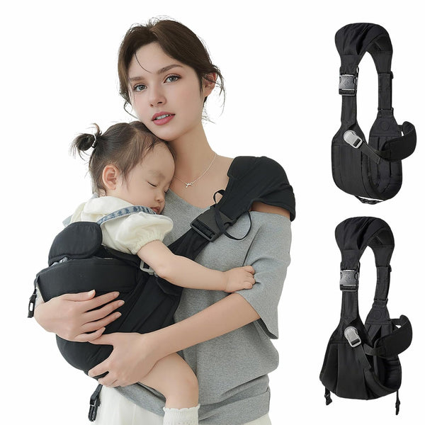 Smanlia Baby Sling Carrier, Baby Carrier Newborn to Toddler Wrpas Carrier Essentials Safety,