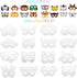 16 Set 24 Lenwen Animal Coloring Mask with Pcs Watercolor Pen Jungle Paper Arts Craft Kids Color Your Own Paper Masks