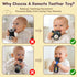 CAHILON 2 Pack 3-6 6-12 12-18 Baby Teething Toys for Babies Months, BPA-Free Silicone Remote Control Rattle Teether