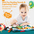 hahaland 2PCS 0-6 Tummy 0-12 Baby Books for Baby Shower Gifts - - Baby Toys Months - Touch & Feel Time Sensory Soft