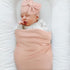 Set DRESHOW BQUBO Newborn Receiving Blanket Bow Hat Gloves Cotton Warm Baby Swaddle Blanket Wrap Baby Sleep Sack Shower