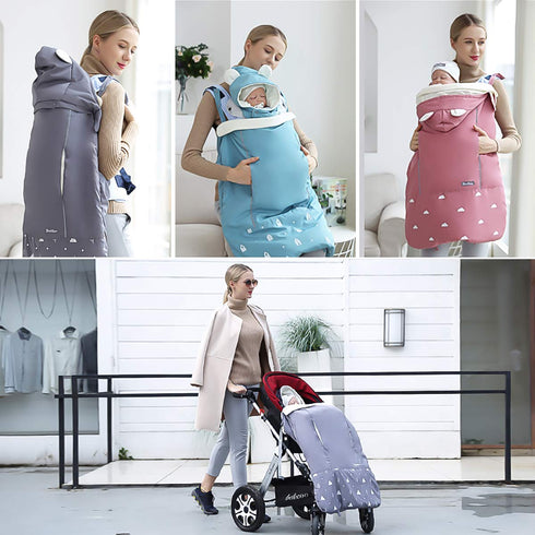 SONARIN Universal All Seasons Weather Cover for Baby Carrier,Cloak for Winter