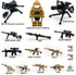 Military Weapon Pack Army Accessories Kits - 200+ pcs Toys Include Camouflage Guns, Shields, E.O.D Suits for Building