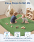 50x50 Crawling,Tummy Thick Baby Play Mat for Floor,Padded Foam Playpen Mat,Ultra Soft Support&Plush Feel Nursery