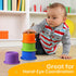 Educational Stacking Cups Baby Toy Set, 8-Pc Stackable Cups with Number Rainbow Nesting for Babies 6-12 Months