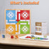 12 Inch 2-in-1 Set Wooden Ludo & Snakes Board Game, Reversible Travel with Storage Bag & Organizer Box (All-in-One