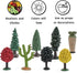 Set Realistic Plastic Trees Toys Plant Toy for Kids Sensory Bins Learning Toys Realistic Food Figurines School Projects