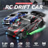EOQIFJM Car,1:24 4WD Tires,2 RC Drift High Speed Electric Remote Control Car with LED Lights,Drifting Batteries,Dual