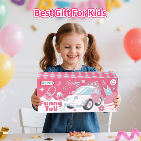 7 1 1 2 3 6 1 2 2+ newcrave in Carrier Truck Cars Toys for Year Old Girls, Toddlers Girl Toy with Mini Cars, Princess