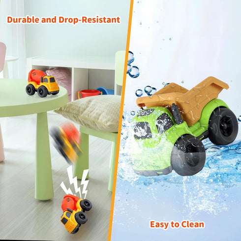 Toddler Toys for 1 Year Old Boy, Dump Truck and Mixer Cement, BPA Free Outdoor Toys for Toddlers 1-3