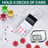 4 Deck Blackjack Shoe and Discard Tray - Clear Acrylic Card Dispenser for Poker Game Night