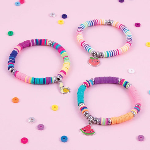 Make It Real - Heishi Beads with Storage Case - Jewelry & Charm Bracelet Making Kit for Girls