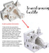 Blocks660PCS Magic Maze Building BlockWhite Transforming Castle Deformable Building Gifts for Adults