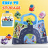 Mini Car Toys for 1 Year Old Boy, 12 Sets Pull-Back Trucks with Playmat, Gifts for Toddlers Age 1-2