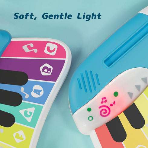 1-3 3 12 1-4 Baby Piano Keyboard Toy for Toddlers, Touch Sensor Toddler Piano for Toddlers Baby Musical Toy w/ Modes