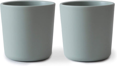 mushie Dinnerware Cups for Kids, Made in Denmark, Set of 2 (Sage)