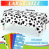 12 Pack Blue Sky and White Cloud Tablecloth Cartoon Story Mix Color Plastic Tablecloth Toy Inspired Disposable Rectangle Table Cover for Baby Shower Cow Birthday Cartoon Party Decorations,108 * 54inch by MASHAN