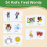 Word Spelling Game | Matching Letter Game for Kids, Fast-paced Word Race Cube Game, 54pcs Flash Cards