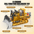Bulldozer 9CH 2.4GHz Dozer 3-12 RC Toy with Metal Blade, Light and Sound, Remote Control Construction Truck, Tractor