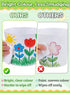24 Set Cosweet Paintable Flower Pot Craft Kit - with Watercolor Pens, Plant Labels, and Stickers DIY Gardening Gift