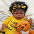 BABESIDE 3 Pcs Reborn Baby Doll Clothes - Sunflower Outfit Accessories Set for 17-22 Inch Dolls
