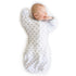 SwaddleDesigns Transitional Swaddle Sack with Arms Up, Half-Length Sleeves & Mitten Cuffs, Small, 0-3 months